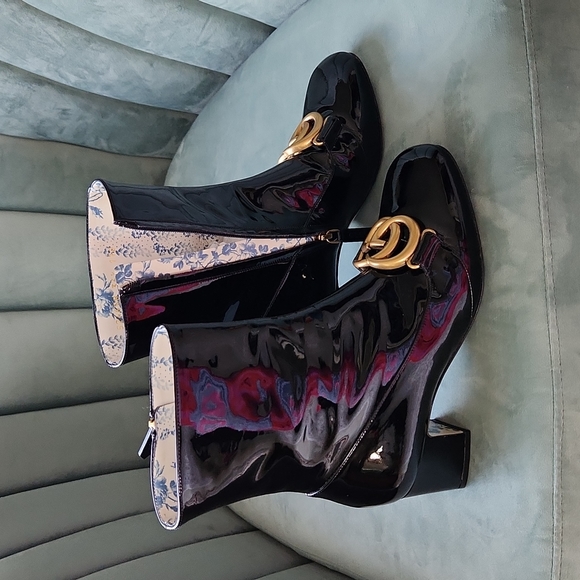 Gucci Vitello Vernice Patent leather boots. - Picture 4 of 12